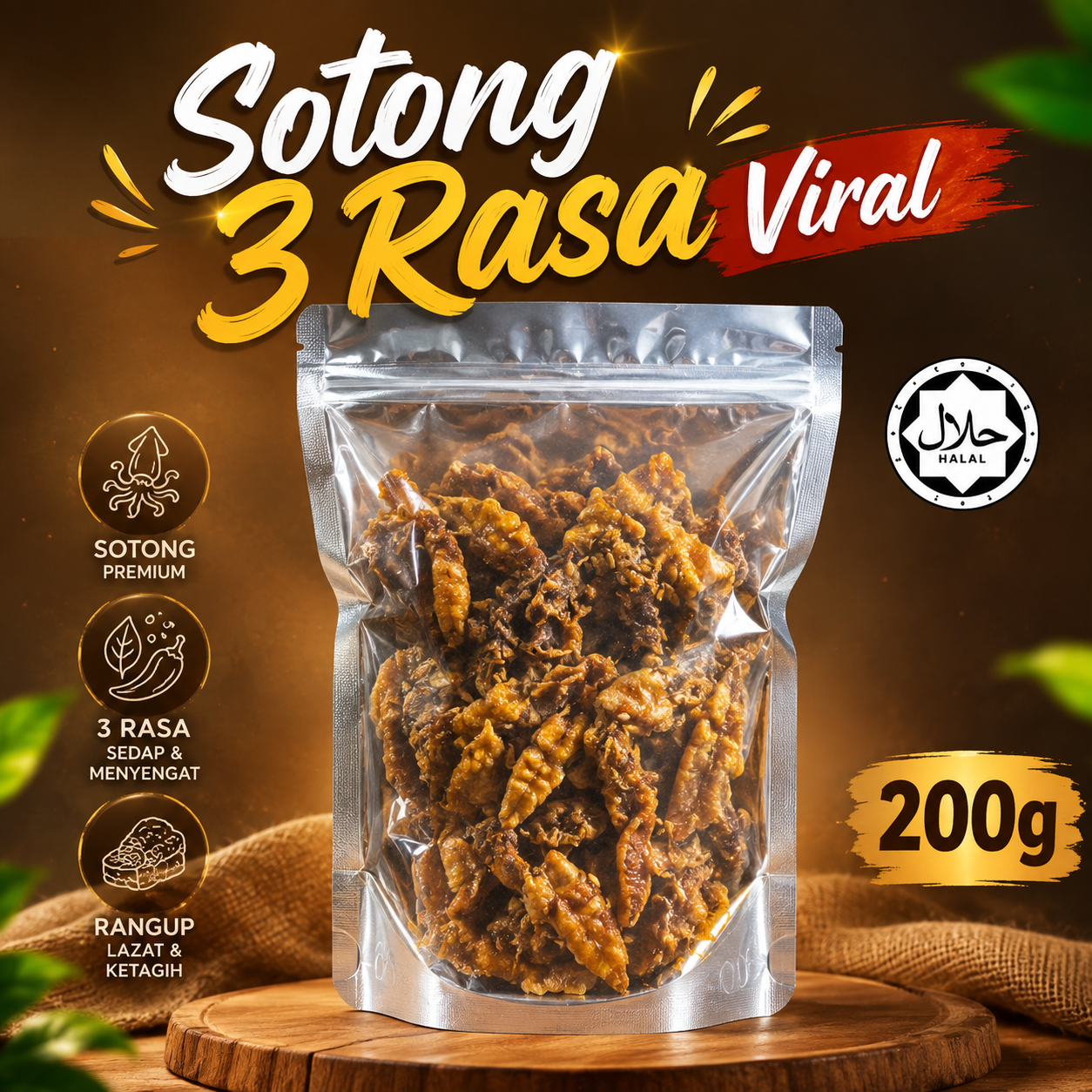 Set Trial Sotong 3 Rasa Viral 200g