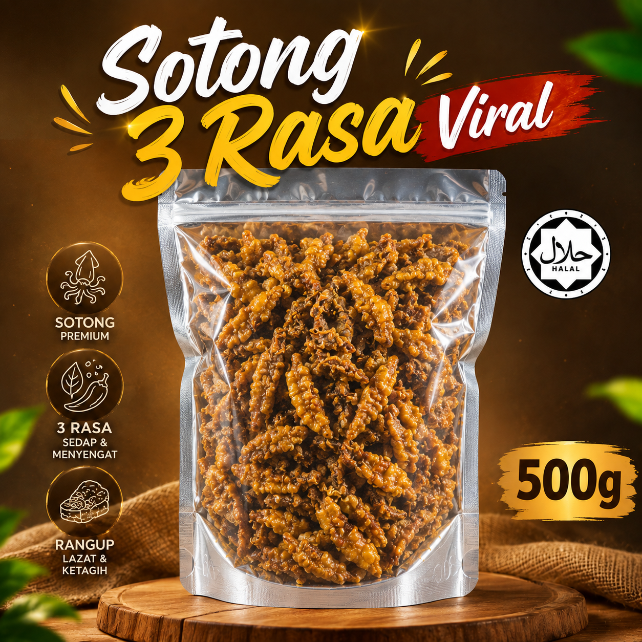 Set Jimat Sotong 3 Rasa Viral 500g